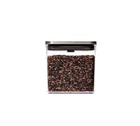OXO Steel Boîte de conservation POP - Boîte de rangement alimentaire hermétique et empilable pour la cuisine- Finition in - Rectangle, hauteur basse 1,6 L