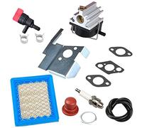OxoxO Kit de filtre à air de carburateur 632671 Bougie d'allumage Primer ampoule de carburant Vanne d'arrêt pour Tecumseh 632671a/b/c Vlv126 / 60/40 Pièces de rechange pour tondeuse à gazon Craftsman