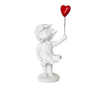 OXWIND Banksy - Sculpture de graffiti inspirée par une fille avec un ballon, 21 cm