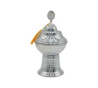 Oxxggkao Bol décoratif avec porteécrou et bonbons, inspiration du moyen-orient, avec socle, Base, gravure florale, bol à bonbons en métal