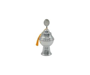 Oxxggkao Bol décoratif avec porteécrou et bonbons, inspiration du moyen-orient, avec socle, Base, gravure florale, bol à bonbons en métal