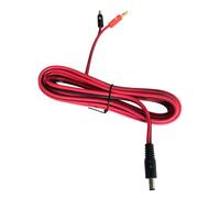Oxxggkao Câble de câblage en cuivre avec connecteur mâle 5, 5 x 2, 1 mm et fiches Bananes de 4 mm, Fil Rouge 14 AWG pour Tables de Travail d ' Atelier