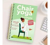 Oxxggkao Cahier à spirales de en forme, reliure robuste pour les exercices de yoga, gestion de la santé, enregistrement des activités quotidiennes, papier de qualité