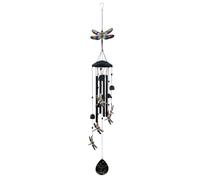 Oxxggkao Carillon à vent artistique en fer en forme de papillon résistant aux intempéries pour décoration extérieure dans les jardins ou terrasses en métal libellules