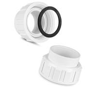 Oxxggkao Connecteur de raccordement de plomberie de sel de rechange pour | Raccord en PVC avec structure filetée, joint d'étanchéité, propriétaires quotidiens