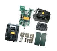 Oxxggkao Ensemble de boîtier de batterie pour travaux de reconstruction de 18 V, 10 coques cellulaires avec port de type C, tableau de charge et boîtier à outils électriques pour assemblage d'atelier