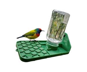 Oxxggkao Fontaine à eau résistante au soleil avec crochet sécurisé pour montage mural ou arbre - Station d'hydratation fonctionnelle pour animaux sauvages