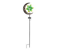 Oxxggkao Lampe solaire permanente en métal avec rotation automatique pour l'amélioration du paysage et de l'arrière-cour, lampe solaire étanche