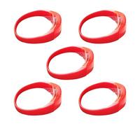 Oxxggkao Lot de 5 bracelets LED clignotants en silicone avec commande vocale pour Noël, concert, festival, fête et bracelets confortables, One Size, Comme décrit, Comme décrit.