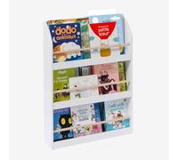 oxybul | Petite bibliothèque Murale Blanche et Naturelle 2-12 Ans