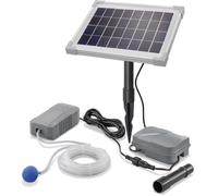 Oxygénateur de bassin solaire avec batterie Pro Plus 130L-5W - ESOTEC - Gris - 5W - 130 l/h - Autonome