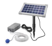 Oxygénateur de bassin solaire Pro 130L-3,5W - ESOTEC - Gris - Pompe à air 130l/h - Kit oxygénateur solaire
