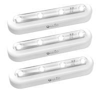 OxyLED Lampe de Placard, 3PCS Touch Lumiere Led A Pile Lampe Led Sans Fil Barre Rotation à 140° Led Reglette Led Lampe a Pile Lampe d'escalier pour Veilleuse Cuisine Escalier Couloir