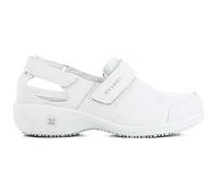 Oxypas Chaussures de Travail en Cuir - Salma - Sabot de Sécurité pour Femmes, Chaussures Antidérapantes et Confortables, idéales pour l'Hôpital et Les Soins