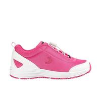 Oxypas Safety Jogger Chaussure de sécurité pour Femme, Confortable, antidérapante, avec Lacets élastiques, Bleu Marine, Taille EU 37