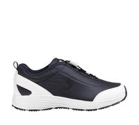 Oxypas Safety Jogger Chaussure de sécurité pour Femme, Confortable, antidérapante, avec Lacets élastiques, Bleu Marine, Taille EU 37