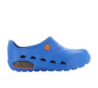 Oxypas Safety Jogger Sabot Léger Hommes et Femmes 37/38 EU - OXYVA - Sabots Antidérapants, Antibactériens, Antistatiques et Antifongiques, Chaussures de Sécurité, Bleu