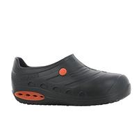 Oxysafe Oxypas Chaussures Professionnelles en EVA légères, lavables, antidérapantes, antistatiques, avec Embout de sécurité Composite et Absorption des Chocs (45/46, Noir)