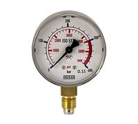 Oxyturbo - 3s manomtre 0-400 bar pour azote raccord 1/4 avec joint