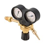 Oxyturbo - Réducteur de pression d'acétylène pour les bouteilles rechargeables, pression bouteille max 25 bars avec sortie 3/8 avec virole pour tous les chalumeaux soudeurs bi-gaz oxygène / acétylène