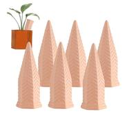 Oyas A Planter Terre Cuite, Lot de 6 Ollas Arrosage Automatique et Ecologique pour Plante d'Intérieur et d'Extérieur, Cône en Argile d’arrosage, Oyas a Enterrer Terracotta