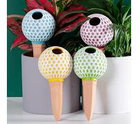 Oyas Plantes Interieur, Arrosage Automatique Plante Interieur, Ollas Terre Cuite, Globes d'Arrosage pour Plantes, Distributeur Eau Plante, Cône d'Arrosage Argile, Goutte Boules d'Irrigation (Étoiles)