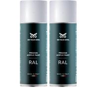 OYO - Spray Peinture Acrylique Blanc Satiné 400 ml pour projets de bricolage - Bombe aérosol à usage multiple (1, RAL 9010) - On Your Own (Lot de 2)
