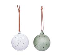OYOY Boules Natale Christmas. lot de 2 Clair-vert