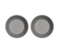 OYOY Pack de 2 assiettes creuses Yuka Ø19 Pierre