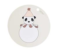 OYOY Panda Pompom dessous de verre de table Ø39 cm Blanc cassé