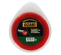 OZAKI - Bobine Fil Nylon Carré - Longueur 15m - Ø 1,60mm - Matières Vierges - Haute Durabilité - Excellente Tenue À L'Œillet