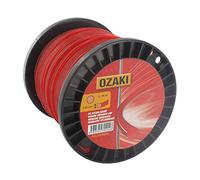 OZAKI - Bobine Fil Nylon Carré - Longueur 30m - Ø 4,00mm - Matières Vierges - Haute Durabilité - Excellente Tenue À L'Œillet