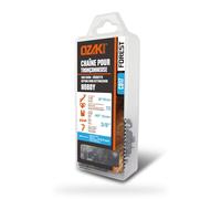 OZAKI - Chaîne Tronçonneuse .3/8" - Jauge 1,6 mm (0,63") - Profil de Gouge Semi-Carré - 72 Entraîneurs