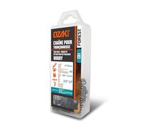 OZAKI - Chaîne Tronçonneuse .3/8" LP (Low Profile) - Jauge 1,3 mm (0,50") - Profil de Gouge Semi-Carré - 44 Entraîneurs