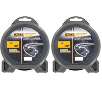 OZAKI - Fil Nylon Hélicoïdal TWISTED POWER SILENT LINE - Ø 3,3mm - L 23m - Fil aérodynamique - Réduit Le Bruit & Les Vibrations (Lot de 2)
