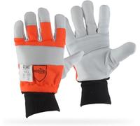 OZAKI - Gants Tronçonneuse - Gants Demi-Saison Spécial Travaux de Tronçonnage - Main Gauche en Kevlar - Taille 9/M