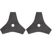 OZAKI - Lame 3 Dents Evidées Débroussailleuse - Largeur de Coupe : 255 mm - Epaisseur 1,6 mm - Alésage - 25,4 mm (Lot de 2)