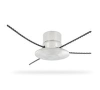 OZAKI - Tête Ozaki 2 ou 4 Fils en Aluminium pour Débroussailleuse ou Coupe-Bordures avec Alésage de 20 et 25,4mm - Pour Fil Nylon Ø 3,3 à 4,7 mm