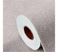 OZLCUA Papier Peint Thermique Stickers muraux en mousse 3D auto-adhésifs PVC, couleur unie, épais, imperméables, effet lin, for la décoration intérieure(Diatom Brown,1000cmx50cm)