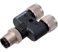 P+F V15S-Y-V15/V - Répartiteur y, M12, connecteur>connecteur femelle, 5 broches, A