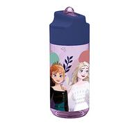 p:os 35445 - Frozen Die Eiskönigin 2 - Gourde pour Enfants, Bouteille d'eau avec Paille intégrée, contenance env. 430 ML, Anti-Fuite, pour l'école, Le Sport et Les Loisirs