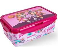 p:os PAW Patrol Boîte à goûter pour enfants avec compartiments - Bento Box anti-fuite pour les filles - Boîte à déjeuner et boîte à goûter pour le jardin d'enfants et l'école - Boîte à goûter robuste,