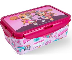 p:os PAW Patrol Boîte à goûter pour enfants avec compartiments - Bento Box anti-fuite pour les filles - Boîte à déjeuner et boîte à goûter pour le jardin d'enfants et l'école - Boîte à goûter robuste,