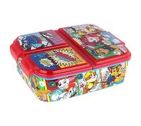 p:os POS p:os 35145099-Paw Patrol Pain 3 Compartiments, déjeuner en Plastique avec Fermetures à Clip, boîte à goûter pour Le Jardin d'enfants, l'école et Les Loisirs, 35145099, Multicoloured