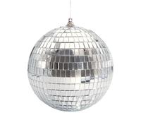 Boule à facettes - Décoration - Fête - A suspendre - 15cm diamètre - Argent