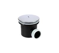 P01 BD60C Bonde receveur 60 mm capot champignon 90 mm chrome