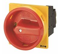 P1-25/EA/SVB/N 25A 0-1 3P+N Commutateur à cames 25A 3P+N B/O 13KW IP65Rouge/jaune Verrouillable