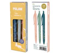 P1 Lava 3pc bleu MILAN stylo à bille
