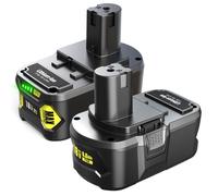 P108 18V 6.0Ah Lithium-lon Batterie, Remplacement pour Ryobi-2PCS