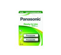 [P6E/2B] Panasonic Blister de 2 Piles Rechargeable NiMH Mignon AA 1900 mAh Re...